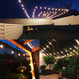 Light Bulb Outdoor Yard Lamp String Light with Brown Lamp Wire 125pcs