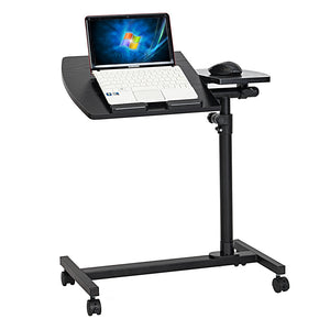 Multifunctional Flat Surface Lifting Computer Desk Black For Home Office