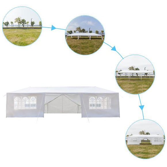 Eight Sides Two Doors Waterproof Tent with Spiral Tubes