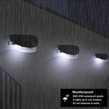 2LED Solar Fence Light White