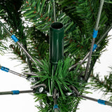 Christmas Tree (6FT 920)(7FT 1350)Branches Flocking Spray White Tree Plus Pine Cone (YJ)