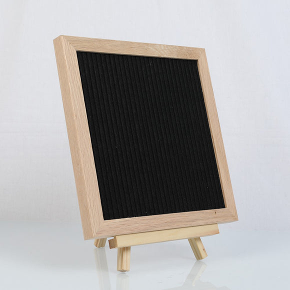 Felt Letter Board-Changeable Letters,Numbers,Symbols & Emojis-Wood Block Stand