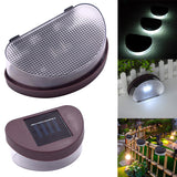 2LED Solar Fence Light White
