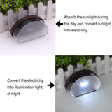 2LED Solar Fence Light White