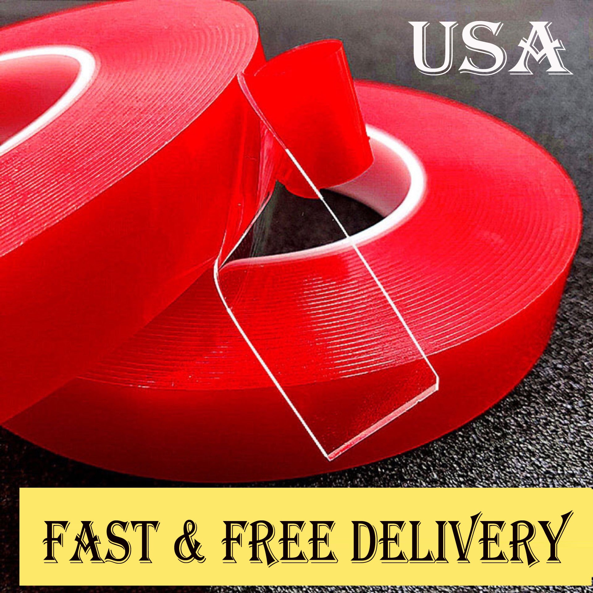 Nano Magic Tape Double-Sided Traceless Washable Adhesive Invisible Gel  Anti-Slip