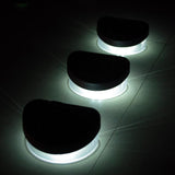 2LED Solar Fence Light White