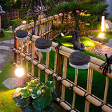 2LED Solar Fence Light White