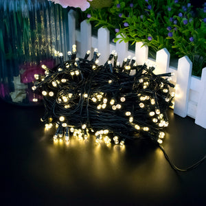 Warm White Light Outdoor Waterproof Christmas Decoration Solar Power String Light-66FT 200LED