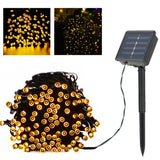 Yellow Light Solar String Lamp Festival Deco 36ft 100 LED