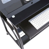 Exquisite Integrated Stalinite Computer Desk-Black